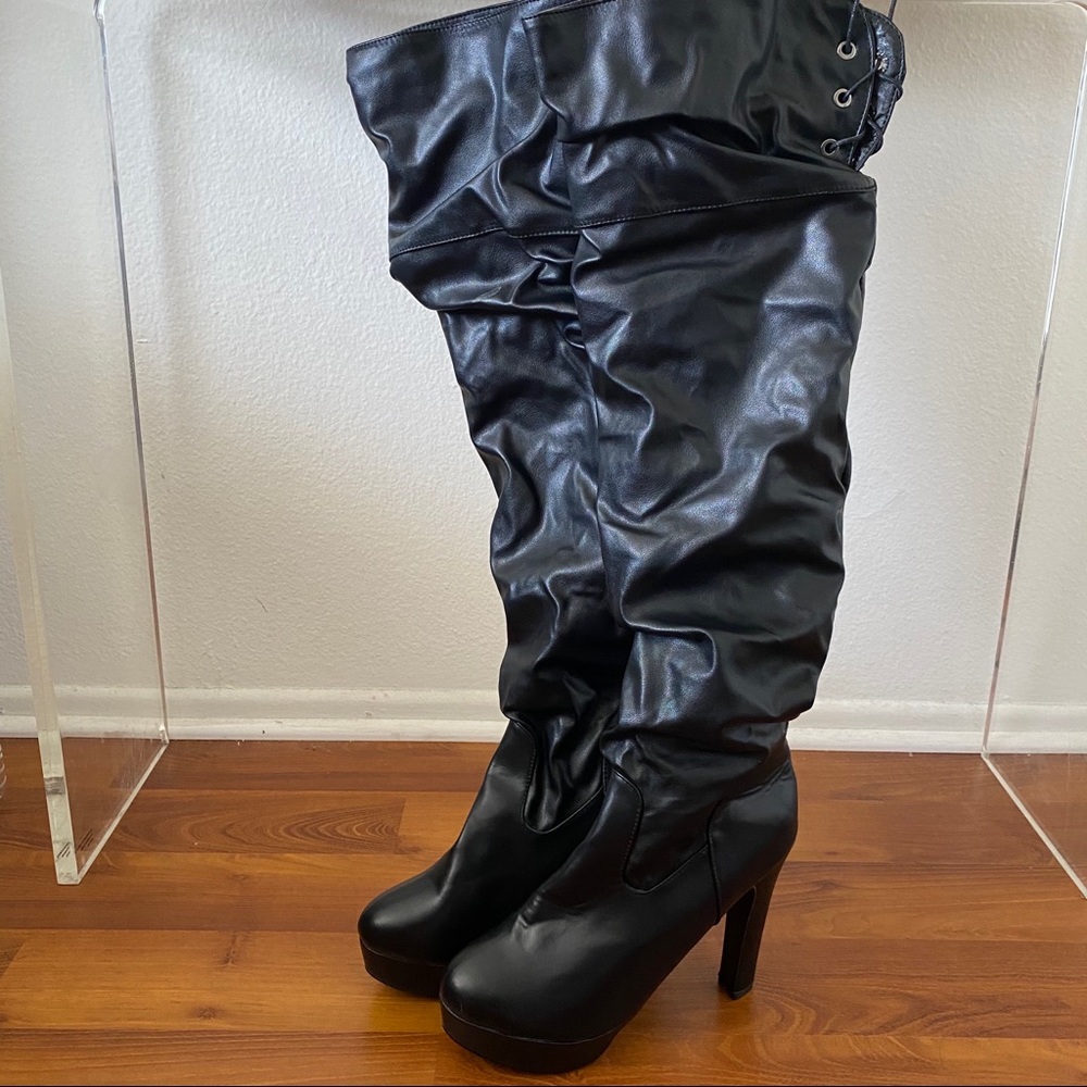 Black High Heels High Boots